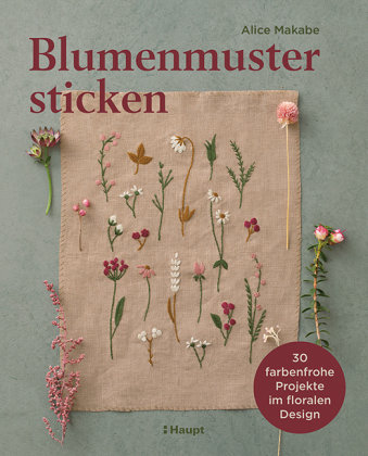 Blumenmuster sticken Haupt