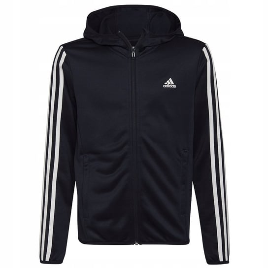 Bluza adidas 3S FZ HD Jr HE9339 granatowy 152 cm Adidas