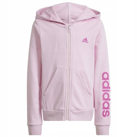 Bluza adidas Essentials Linear Full-Zip Hoodie girls IS2666 różowy 152 cm Adidas