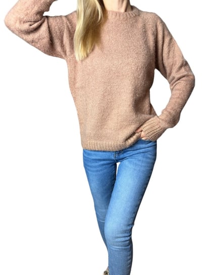 Bluza alpaka kolor beżowy Uniwersalny Made in Italy