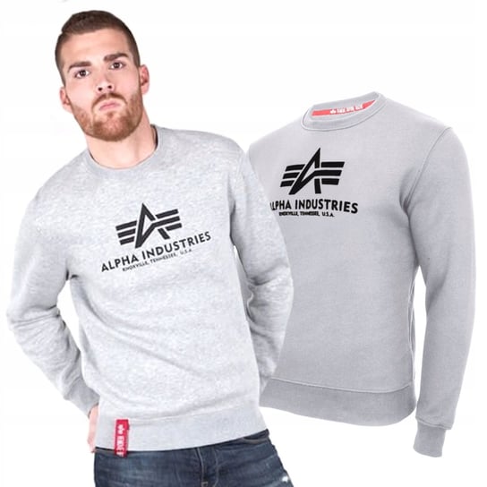 Bluza Alpha Industries Basic 178302 17 Szara 3XL Inna marka