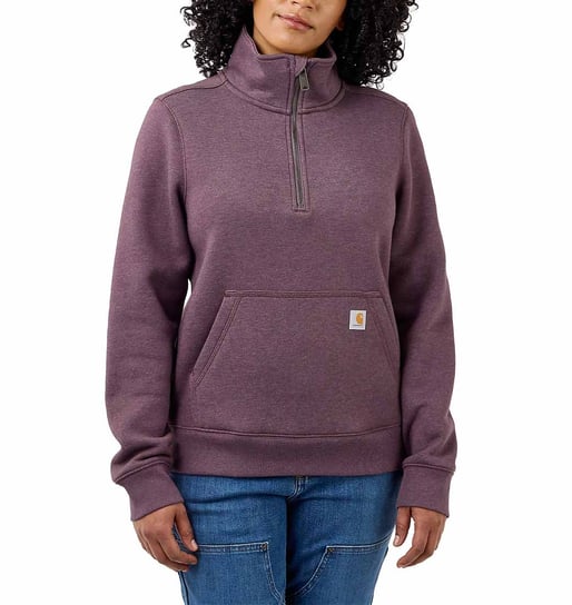 Bluza Carhartt Midweight Half Zip BLACKBERRY HEATHER Carhartt