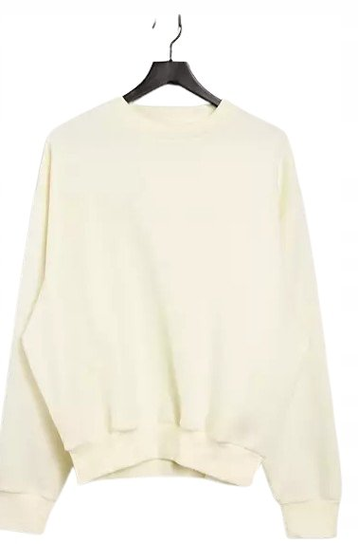 BLUZA DAMSKA KREMOWA OVERSIZE BASIC LOGO S 2RSQ Inna marka