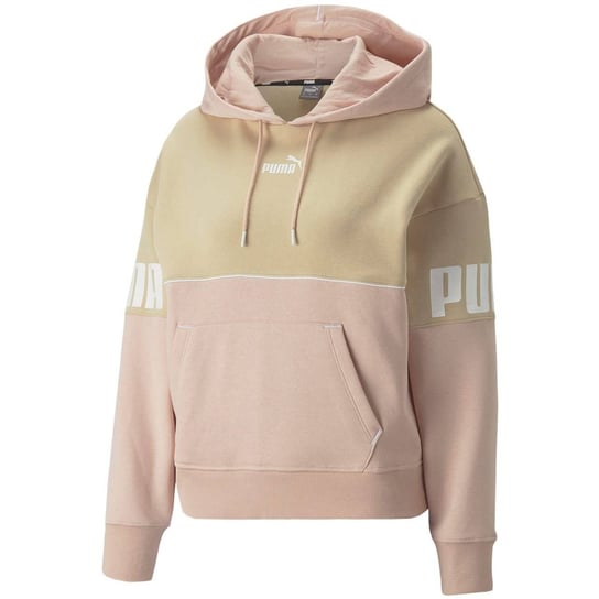 Bluza damska Puma Power Colorblock Hoodie FL różowo-beżowa 849952 67-XL Inna marka