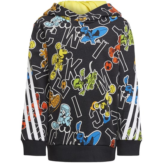 Bluza dla dzieci adidas Disney Mickey Mouse czarno-kolorowa HK4695 128cm Adidas