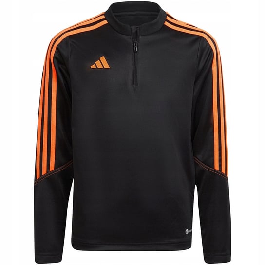 Bluza dla dzieci adidas Tiro 23 Club Training Top czarno-pomarańczowa HZ018 Adidas