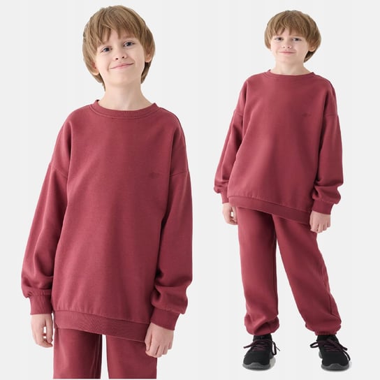 BLUZA DRESOWA DZIECIĘCA 4F UNISEX 134 CHŁOPIĘCA DZIEWCZĘCA TSWSU1432 AW24 4F