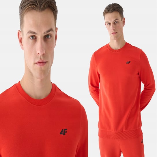 BLUZA DRESOWA MĘSKA 4F L SPORTOWA BEZ KAPTURA NIEROZPINANA TSWSM1465 AW24 4F