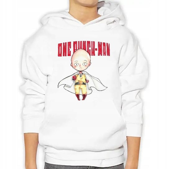 Bluza Dziecięca Kangurek Biała ONE PUNCH MAN - 152 StyleCouture