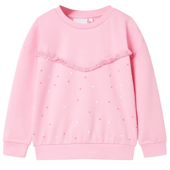 Bluza dziecięca, różowa, 128 vidaXL