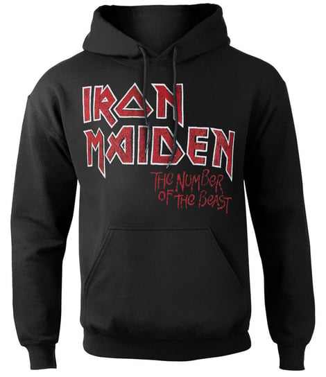 bluza IRON MAIDEN - NUMBER OF THE BEAST VINTAGE LOGO, kangurka z kapturem-XL Pozostali producenci