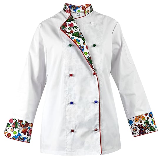 Bluza kucharska damska kitel biały długi rękaw MASTER CHEF M M&C