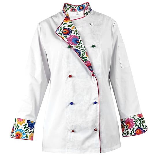 Bluza kucharska damska kitel biały długi rękaw MASTER CHEF M M&C
