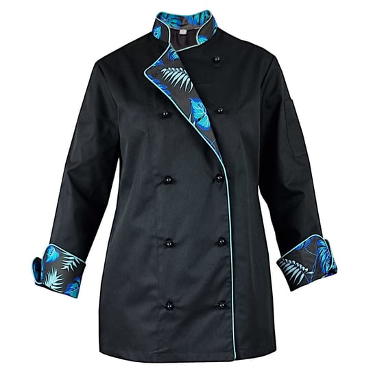 Bluza kucharska damska kitel czarny długi rękaw MASTER CHEF XL M&C