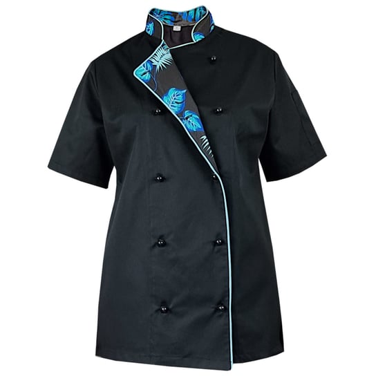 Bluza kucharska damska kitel czarny krótki rękaw MASTER CHEF XXL M&C