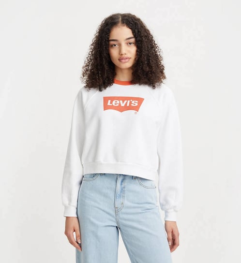 Bluza Levi'S Vintage Raglan Crew Orange Tab Bw Bright White 18722 0075 Xs Levi's