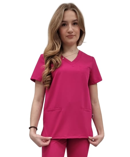 Bluza medyczna amarant basic premium roz. XS M&C