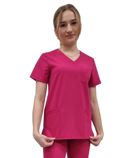 Bluza medyczna amarant casual premium roz. S M&C