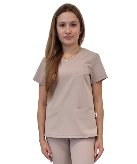 Bluza medyczna beżowa basic premium roz. S Inna marka
