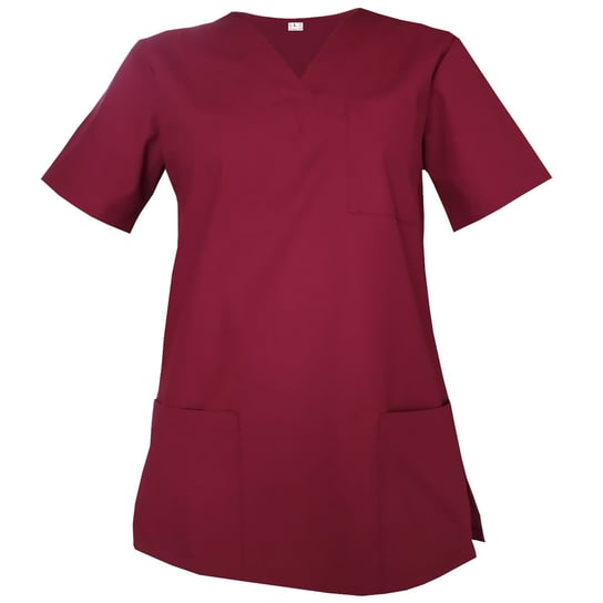 Bluza medyczna, chirurgiczna damska kolor bordowy 4XL M&C