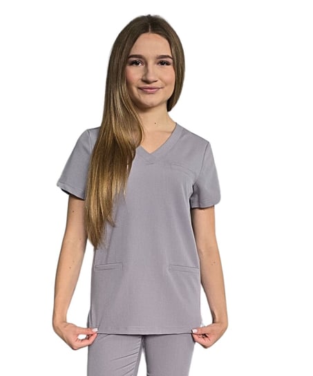 Bluza medyczna ciemny szary basic premium roz. XL M&C