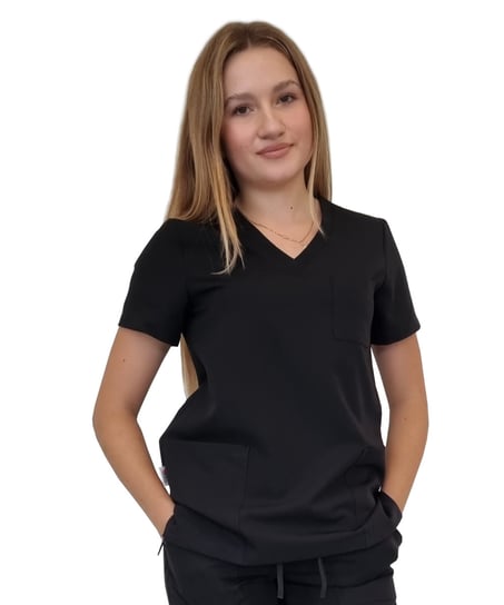 Bluza medyczna czarna casual premium roz. XL M&C