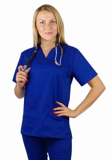 Bluza medyczna damska FLEX elastyczna kolor chabrowy 3XL M&C