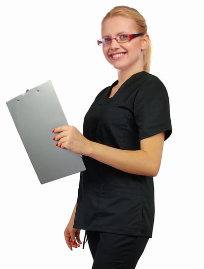 Bluza medyczna damska FLEX elastyczna kolor czarny L M&C