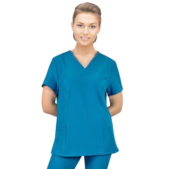 Bluza medyczna elastyczna turkusowa Comfort Fit roz S M&C