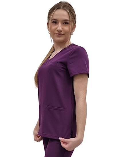 Bluza medyczna fiolet basic premium roz. 3XL M&C