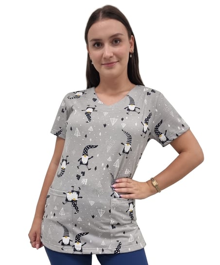 Bluza medyczna S1 elastyczna bawełna roz. 3XL M&C