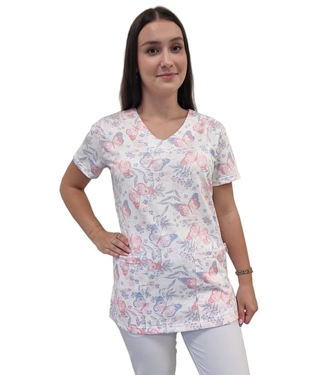 Bluza medyczna W3 elastyczna bawełna roz. 3XL M&C