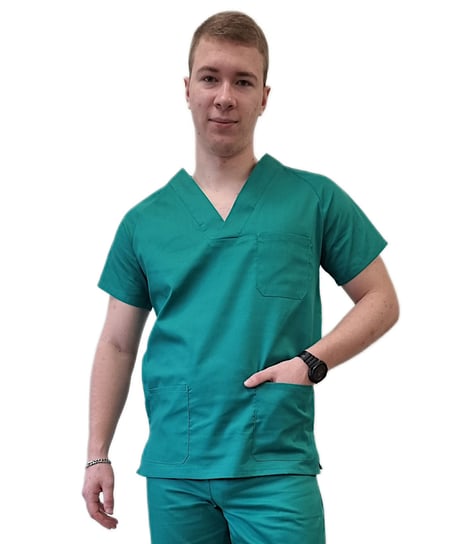 Bluza medyczna zielona dla sanitariusza roz. S M&C