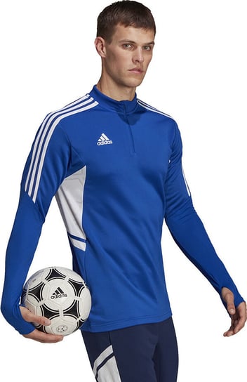 Bluza męska adidas Condivo 22 Training 1/2 zip niebiesko-biała HA6271-S Inna marka