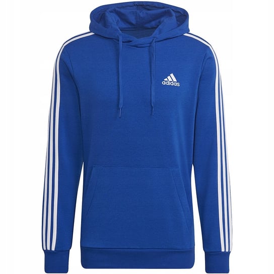 Bluza męska adidas Essentials 3-Stripes Hoodie niebieska HL2228 M Adidas