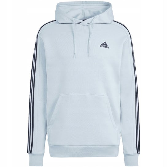 Bluza męska adidas Essentials Fleece 3-Stripes Hoodie błękitna IS0004 M Adidas