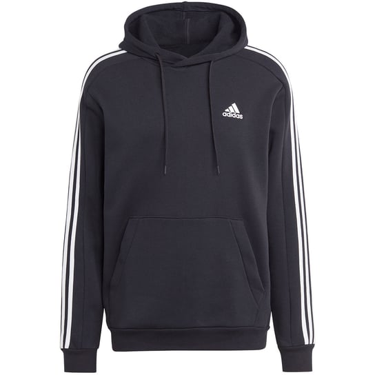 Bluza męska adidas Essentials Fleece 3-Stripes Hoodie czarna IB4028 M Adidas