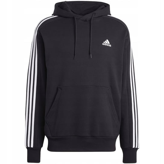 Bluza męska adidas Essentials French Terry 3-Stripes Hoodie czarna IC0435 2 Adidas