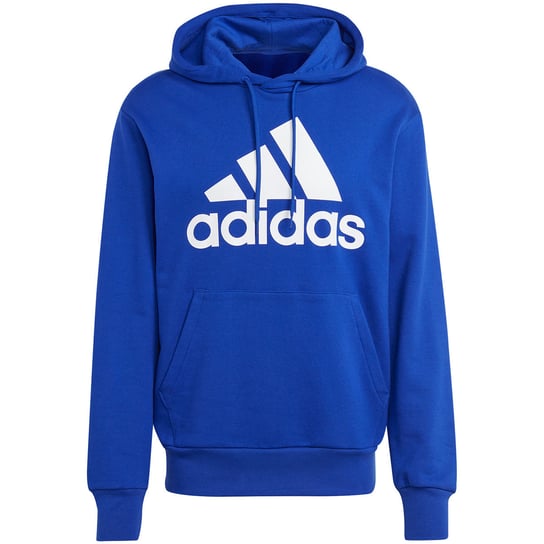 Bluza męska adidas Essentials French Terry Big Logo Hoodie niebieska IC9366 Adidas