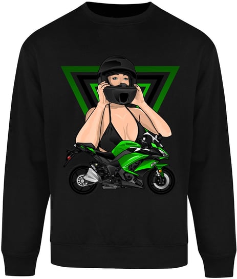 BLUZA MĘSKA BEZ KAPTURA MOTOCYKLISTA KAWASAKI NINJA 1000 ŚCIGACZ R-XXL A604 DonWitold