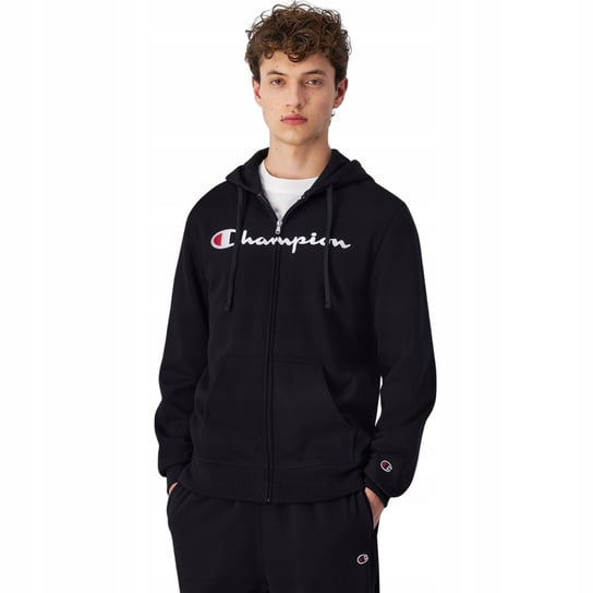 Bluza męska Champion Full Zip Hoodie czarna 220255 KK001 S Champion