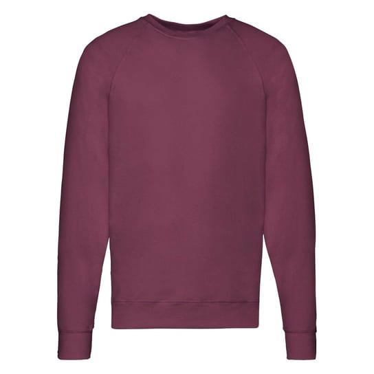 Bluza męska Lightweight Raglan Sweat Fruit of the Loom - Burgund M FRUIT OF THE LOOM