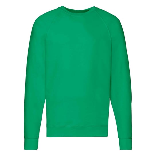 Bluza męska Lightweight Raglan Sweat Fruit of the Loom - Zielony S FRUIT OF THE LOOM