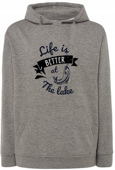 Bluza męska nadruk Life is better at The Lake 4XL Inna marka