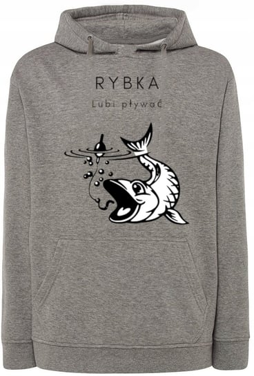 Bluza męska nadruk rybka Lubi Pływać r.4XL Inna marka