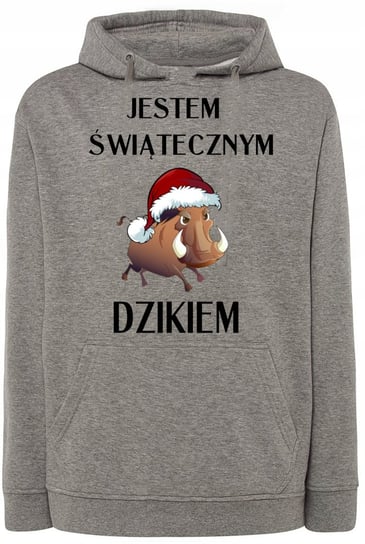 Bluza męska nadruk Świąteczny Dzik r.3XL Inna marka