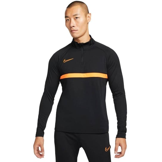 Bluza męska Nike Dri-FIT Academy 21 Drill Top czarno-pomarańczowa CW6110 017-XXL Nike