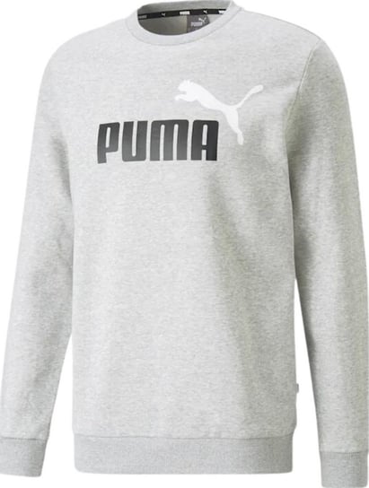 Bluza męska Puma ESS+ 2 Col Big Logo Crew FL szara 586762 04-2XL Puma