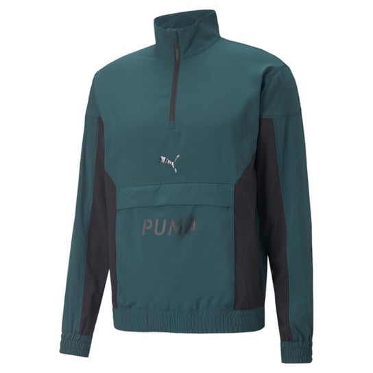 Bluza męska Puma FIT WOVEN 1/2 ZIP zielona 52212924-L Inna marka