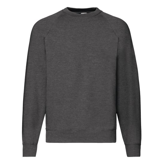 Bluza męska Raglan Sweat Fruit of the Loom - Dark Heather Grey XXL FRUIT OF THE LOOM